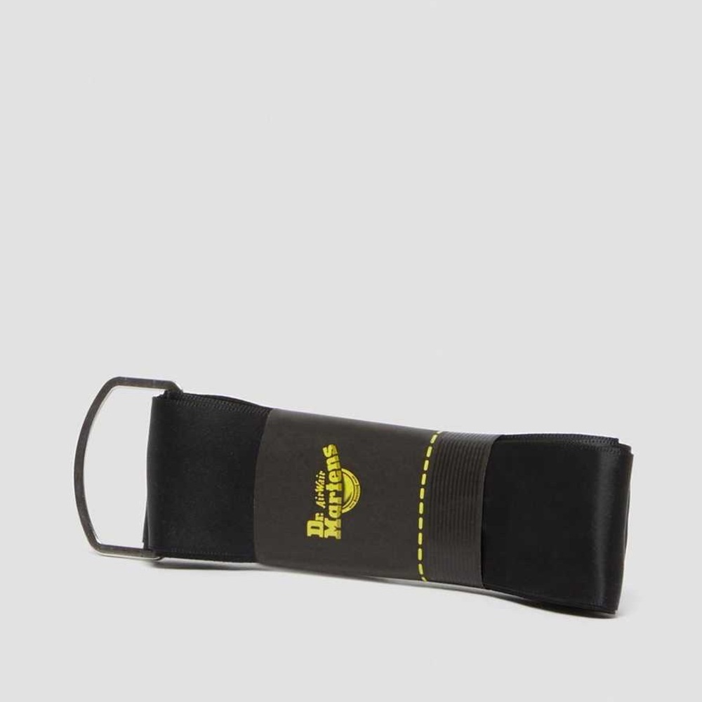 DR MARTENS Ribbon Shoe Laces BLACK New in Package